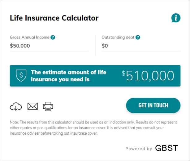 Life Insurance Calculator Gbst Equate 